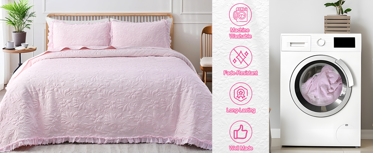 Ruffled Floral Quilts