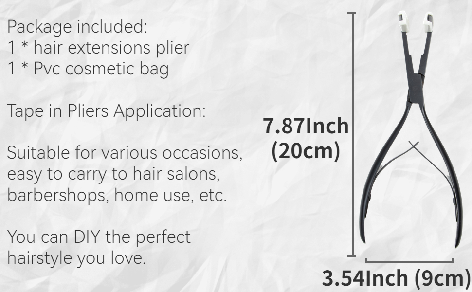 Isheeny Tape In Hair Extensions Pliers Black Tape Sealing