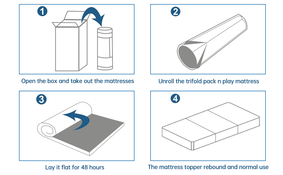 Cot Mattress, Foldable Travel Cot Mattress Porta Baby Mattress