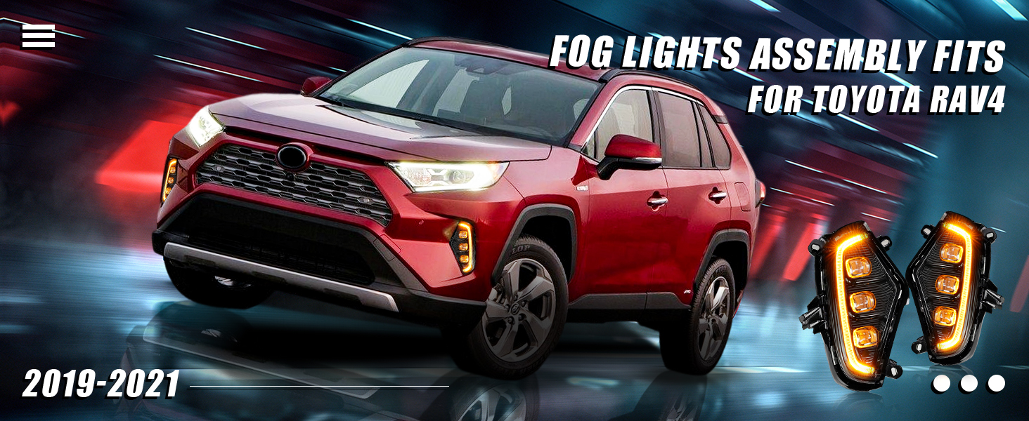 LED Daytime Running Lights for Toyota RAV4 2019 2020 2021