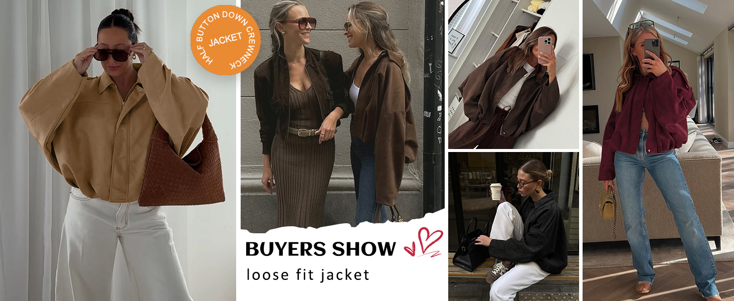 Stylish Faux Suede jacket for every season!