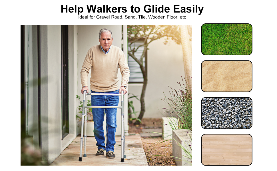 supregear Walker Glide Skis, Universal Walker Skis Walker