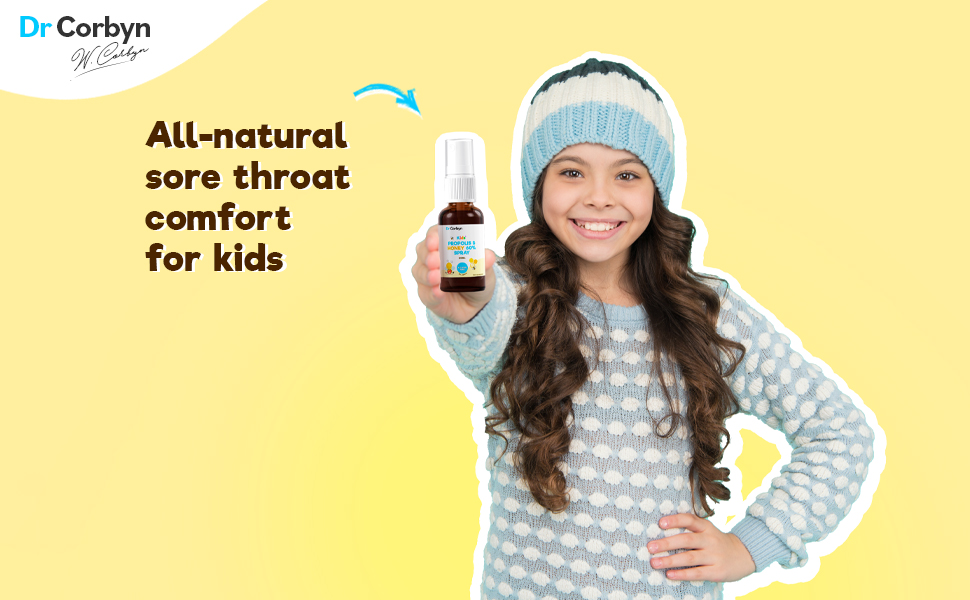 Propolis and honey spray for kids