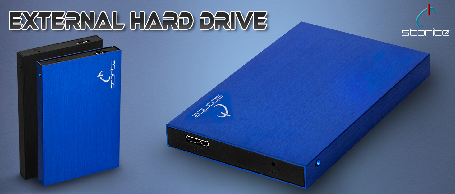 Storite Portable External Hard Drive 250GB USB 3.0 Ultra Slim HDD 2.5