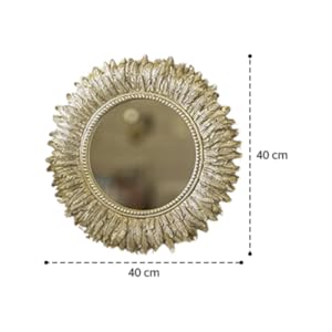 Marco Paul Modern Round Shaped Feather Mirror