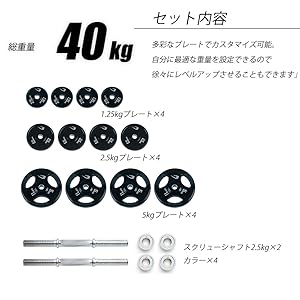 65%offボディメーカー　ラバーダンベル40キロセット【片方MAX20kg 】 BODYMAKER BODYMAKER(ボディメーカー)ラバーダンベルNR 40kg