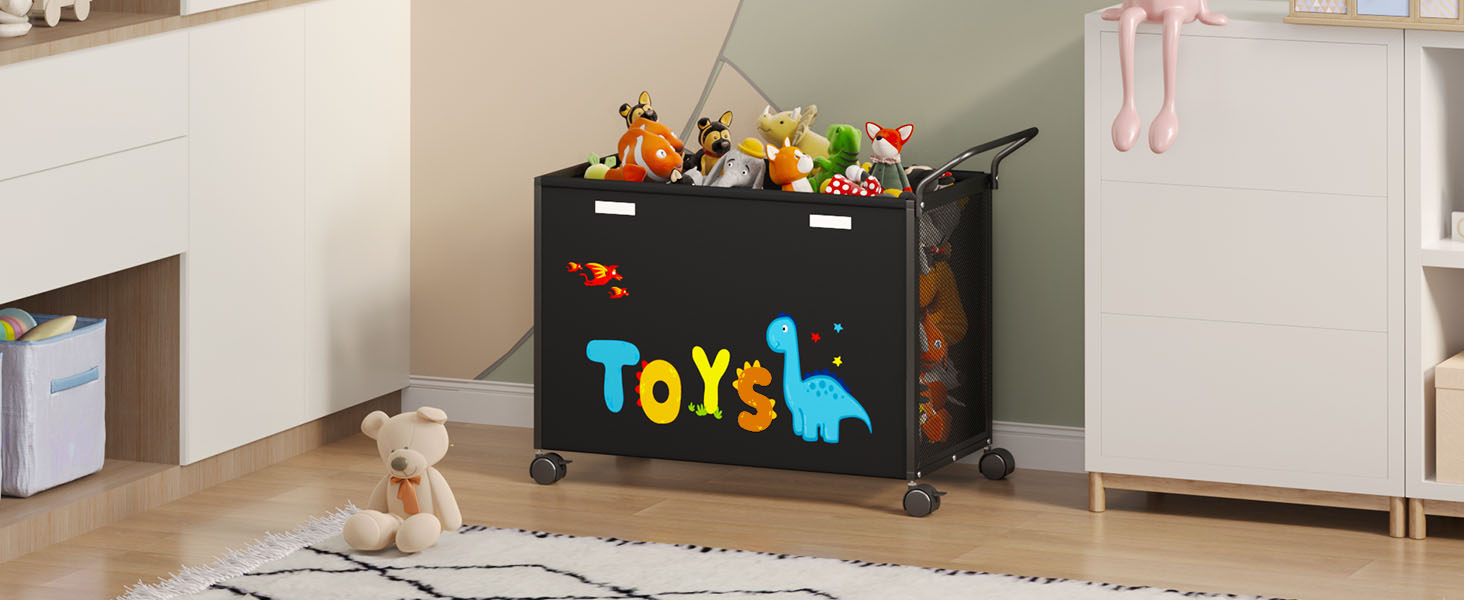 BBLIKE Toy Box for Living Room Area, Large Toy Chest for