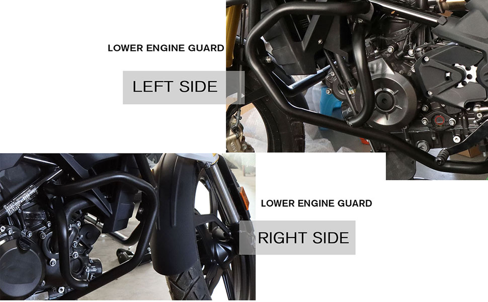 CHIFUN Engine Guard Lower Highway Crash Bars Compatible