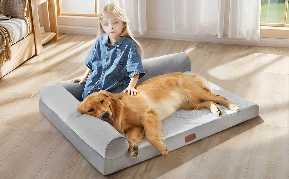 Memory Foam Orthopedic Dog Bed for Large Dogs