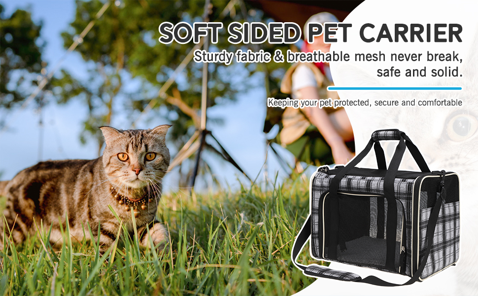 ESGPET Cat, Dog Carrier for Small Medium Cats Puppies 2