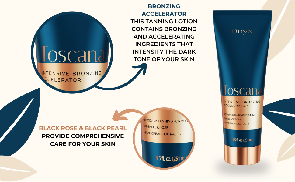 Onyx Toscana Double Sunbed Cream Bronzer & Tan Accelerator for