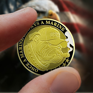 United States of America marine corps challenge coin