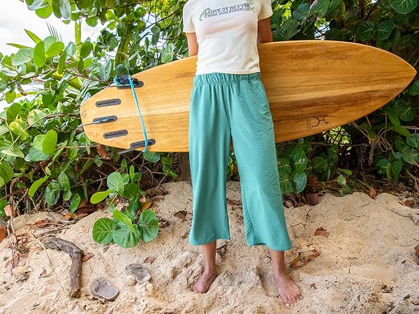 【Paragraph】23SS★ Paragraph Nine Zigzag T No.033 Wide Leg Cropped Pants Slaycation Textured | Title Nine