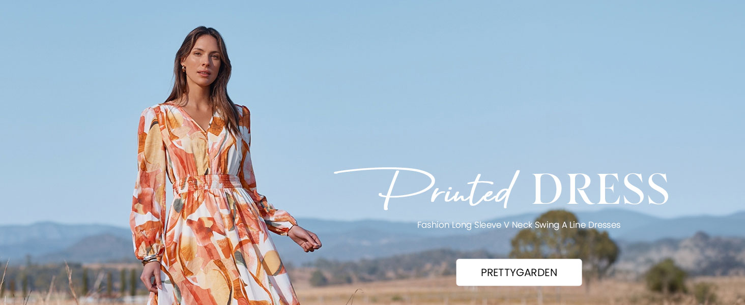 PRETTYGARDEN Bohemian Dress for Women