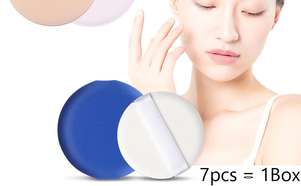 1Box (7PCS) Super Soft Sponge Powder Puffs Makeup