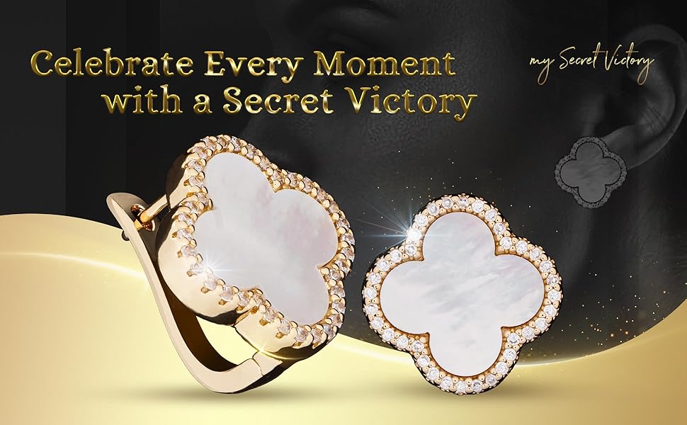 Earrings white shell