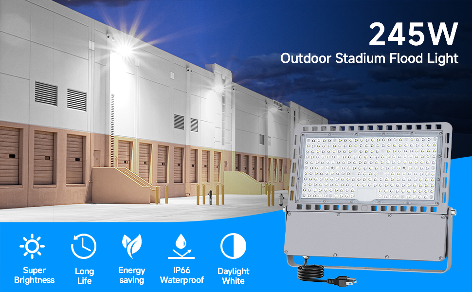 LED light output intensity is large, reaching an amazing 36000lm