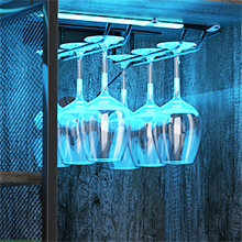 cabinet for liquor and glasses 