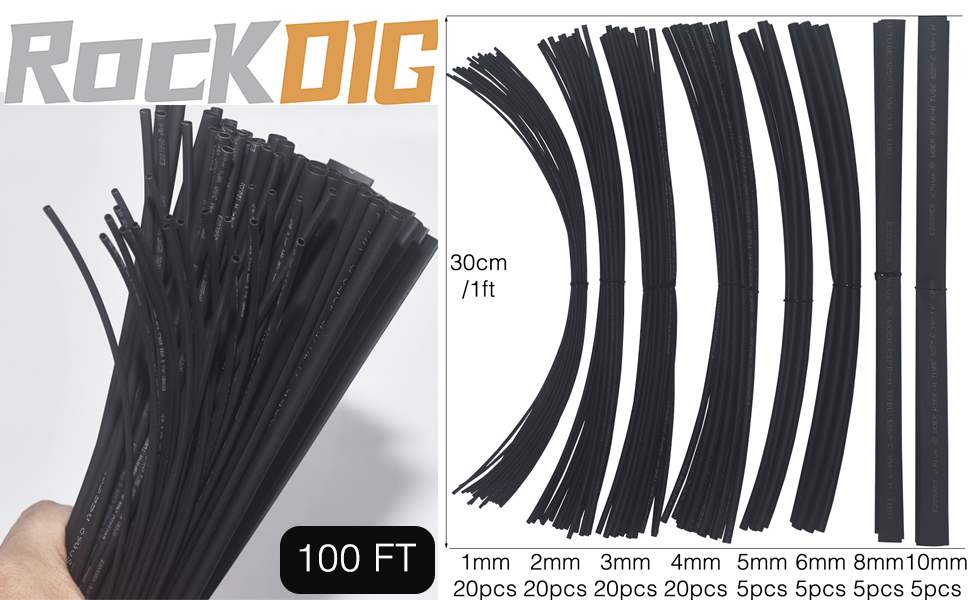 RockDIG 100 FT Diameter 1 2 3 4 5 6 8 10 mm 21 Single Wall Non