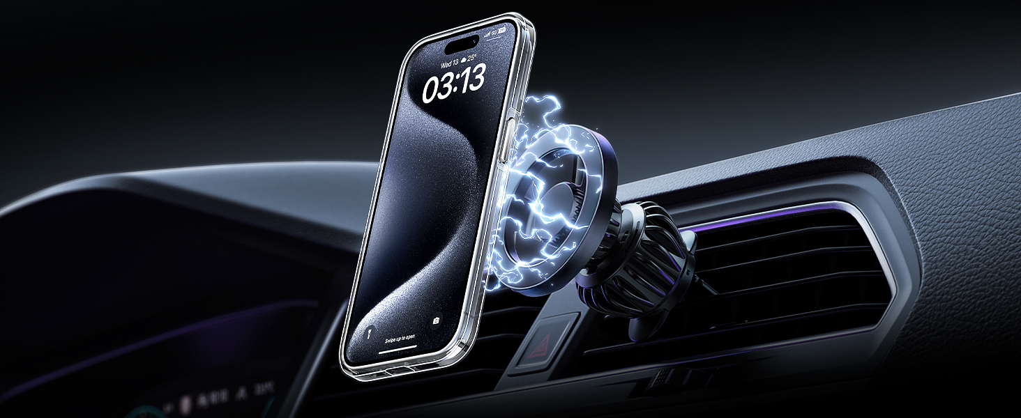 magnetic clear case for 15 pro max