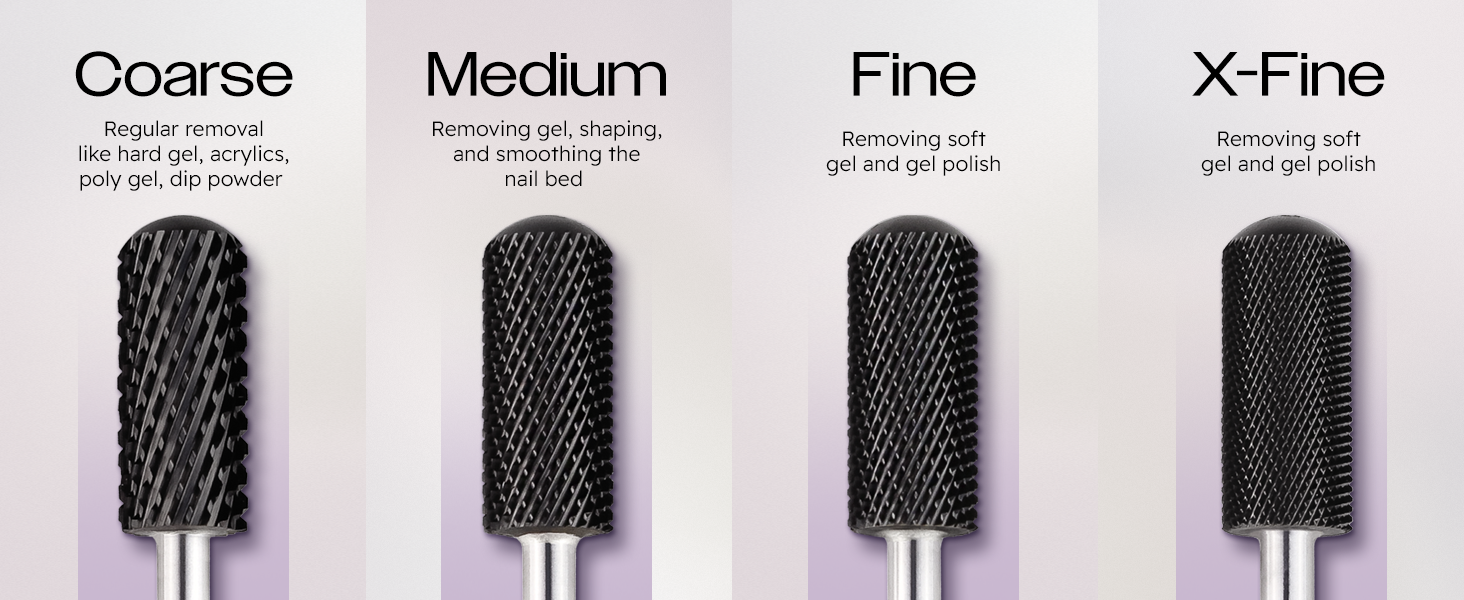 Pana 3/32" Safety Nail Carbide Smooth Round Top Large Barrel Head for Electric Dremel Drill Machine