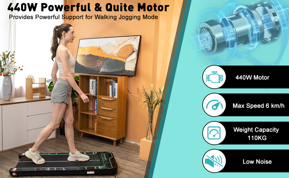 CITYSPORTS Under Desk Treadmill, Electric Slim Walking Pad, Electric