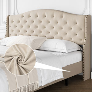 Luxurious Queen Size Bed Frame with tall headboard