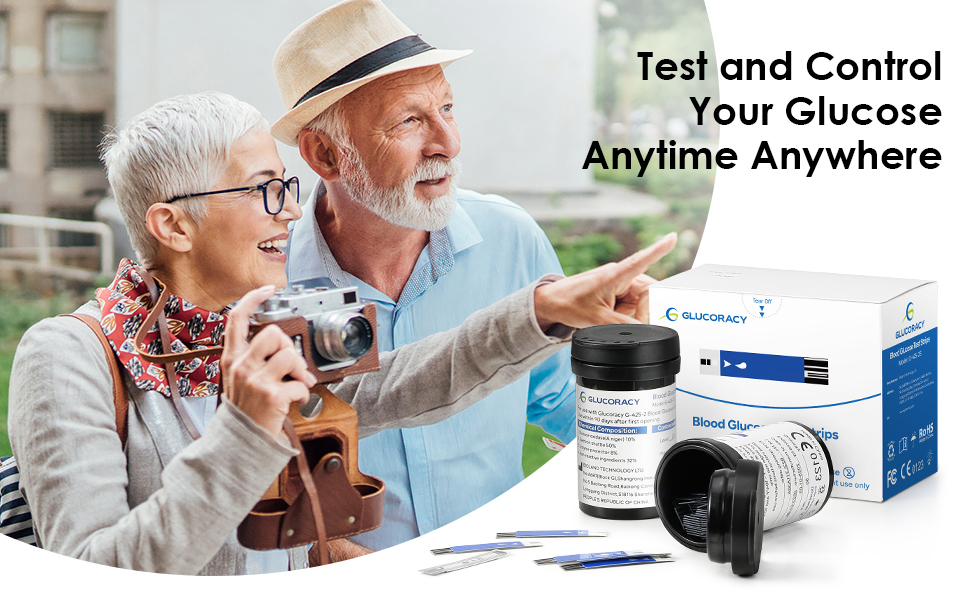 Blood Glucose Test Strips + Lancets Kit
