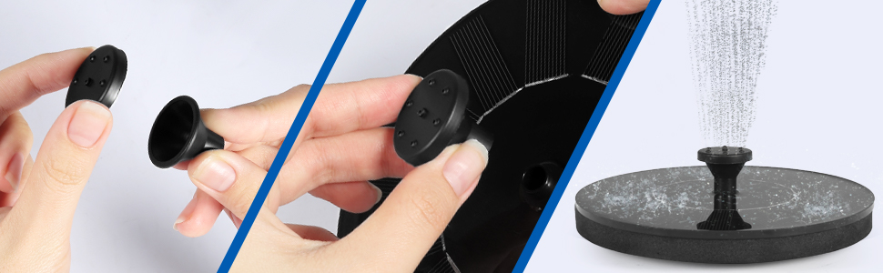 solar bird bath fountains