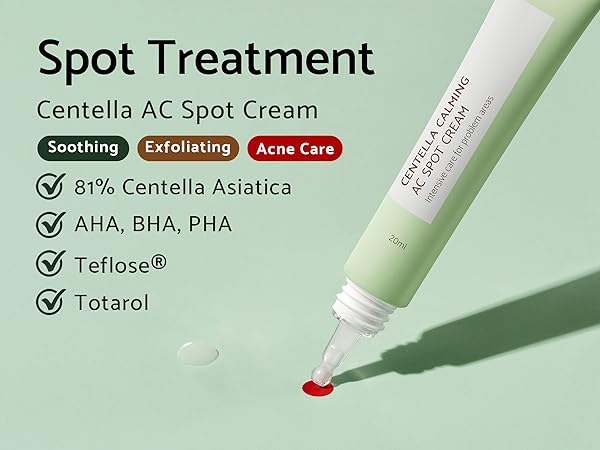 81% Centella Soothing Calming Spot Target Treatment Gel Moisturizer AHA BHA PHA Pore Care