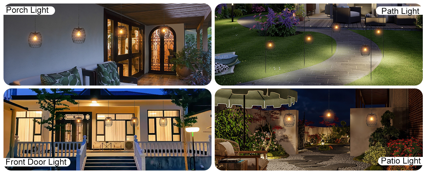 solar lanterns outdoor hanging