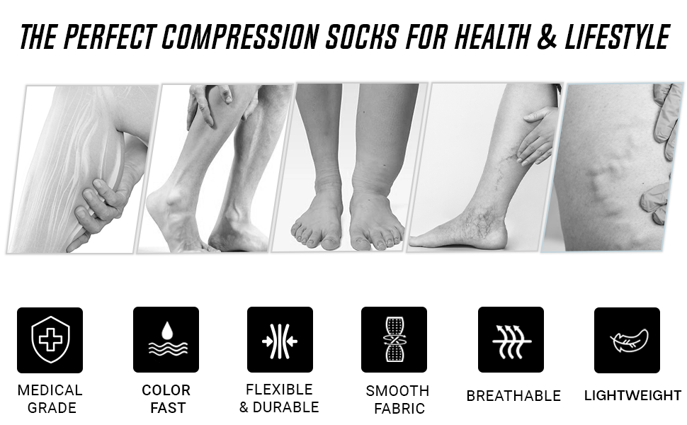 socks women compression men high knee mens gifts medical best leg work  boots athletic stocking pink