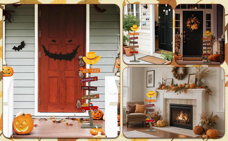 Yard outdoor porch fall sign