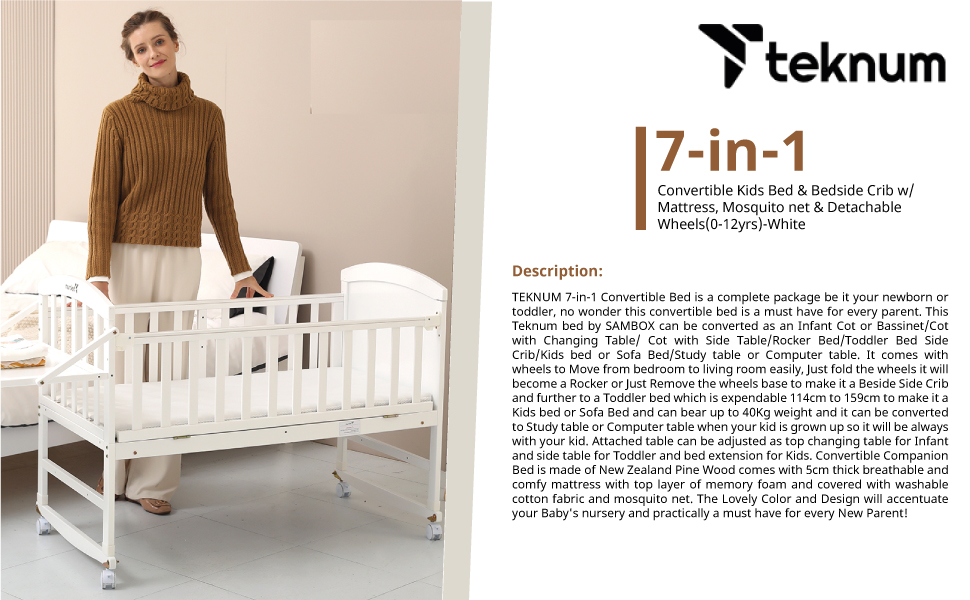 Teknum 7in1 Convertible Bed