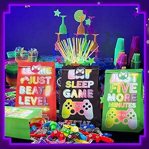 video game party goodies bags