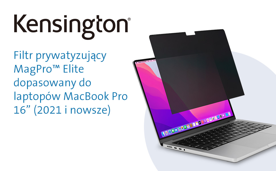 Kensington, Magnetyczny filtr prywatyzujący MagPro Elite do