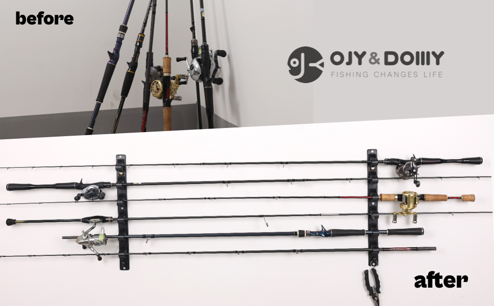 Fishing Rod Rack for Garage