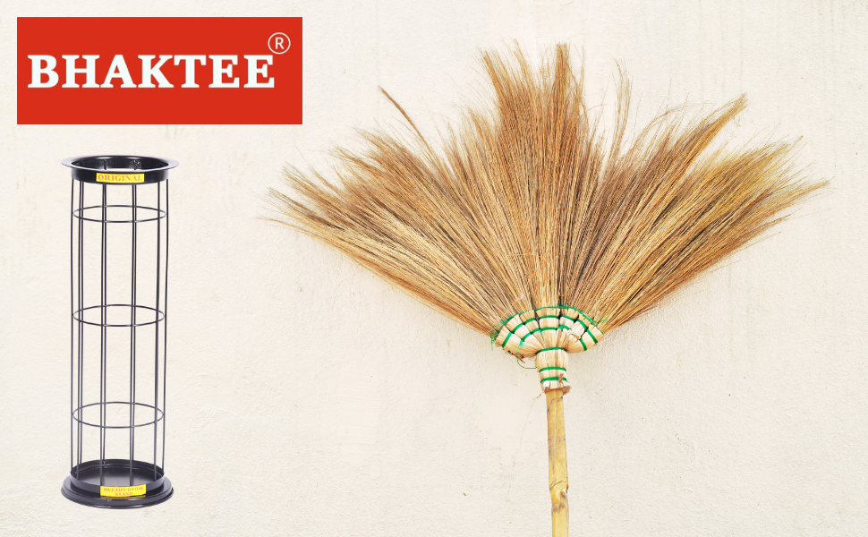 Bhaktee Metal Broom Stand, Black (1 Piece) Amazon.in Home & Kitchen