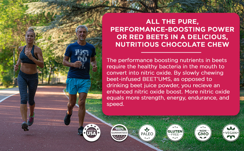 BEET'UMS Beet Chews Premium Organic Beet Juice Powder