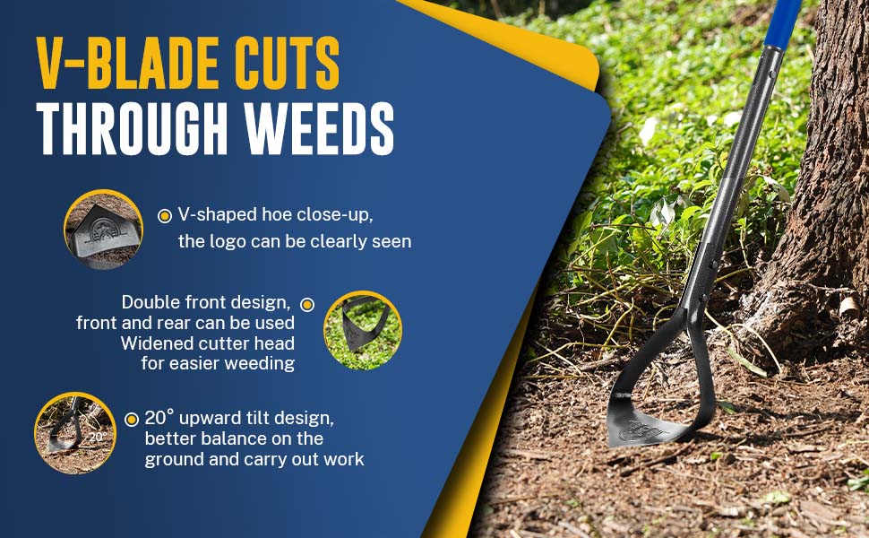 Hermsche Hula Hoe Garden Tool Scuffle Hoe Action Hoe for