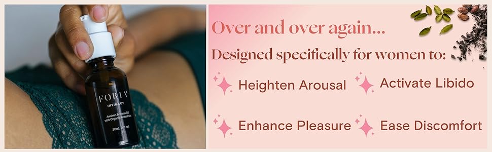 Awaken Arousal Oil Benefits, enhances pleasure, eases discomfort, activates libido for women
