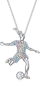 SOCCER NECKLACE FOR GIRLS
