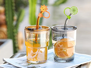 Kssvzz 10Pcs Straw Covers for Stanley Cup, 10mm Dust-Proof Silicone Straw Toppers, Cute Straws Cover Tips, Reusable Straw Caps for 30/40 Oz Stanley Cup Accessories 17 5