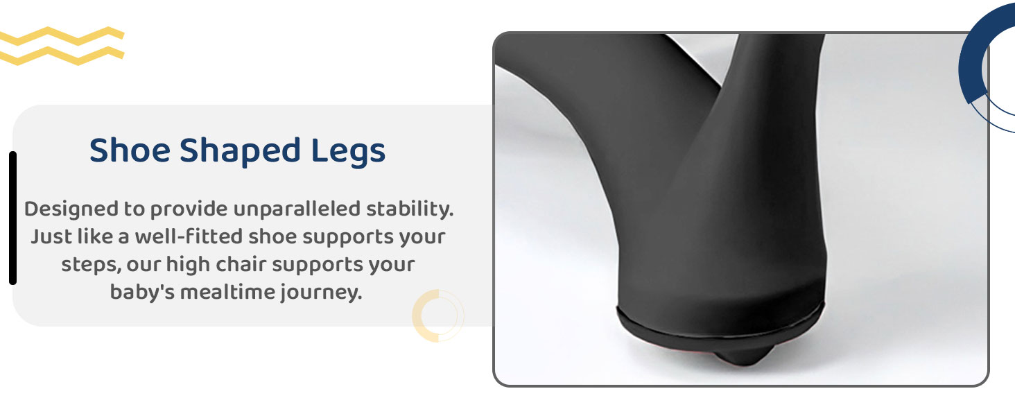 Compact baby high chair