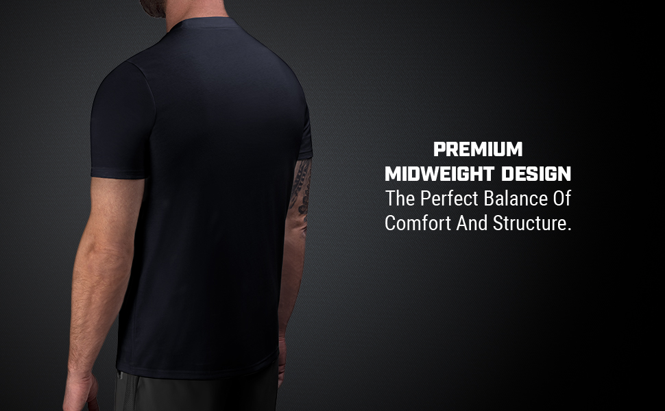 Model wearing Hayabusa VIP T-Shirt showing back