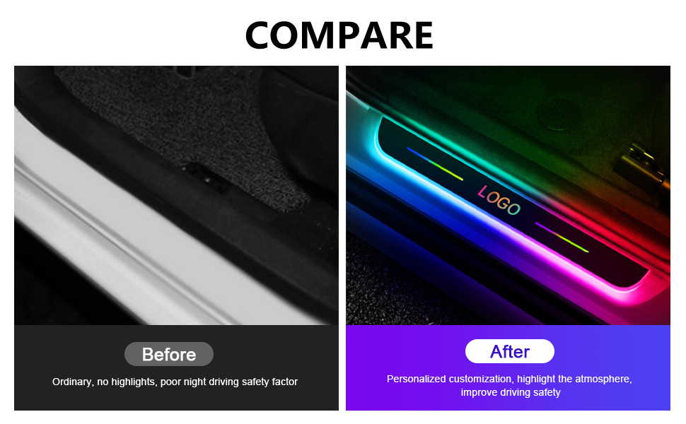 Furlerkam Free Customization LED Door Sill Pro with 7