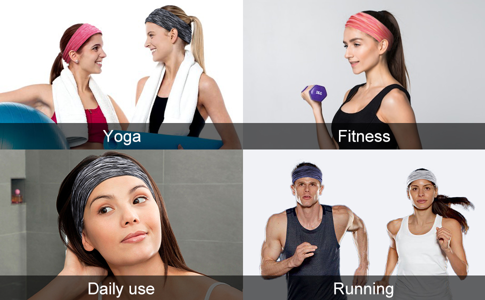 Stirnbänder Damen Stirnband Sport Haarbänder 