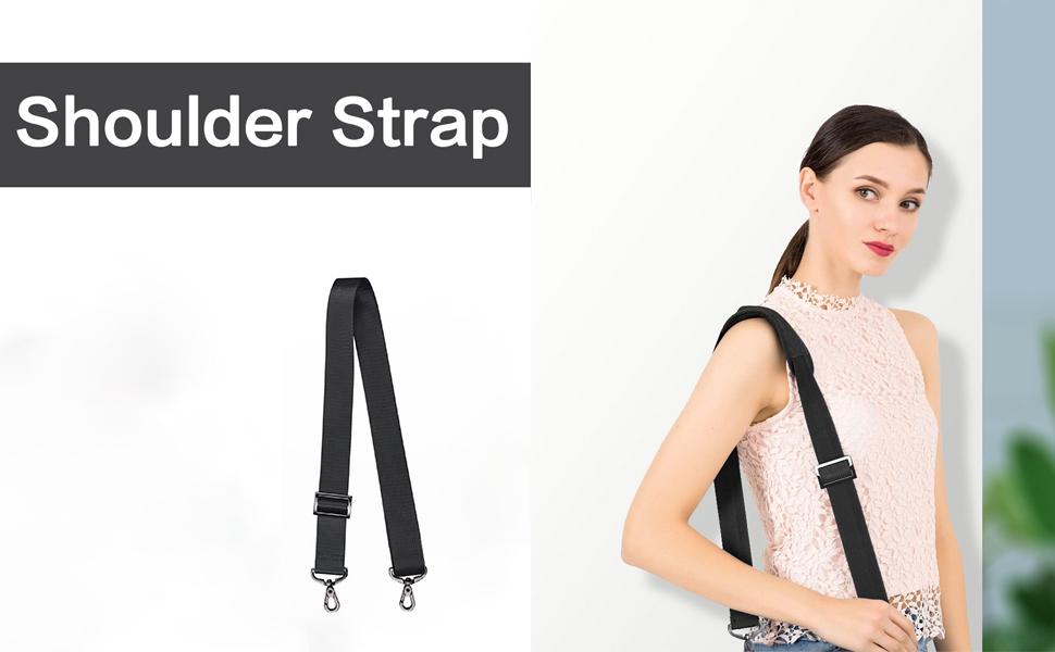 Saco 60 inch Shoulder Strap, Adjustable Thick Soft Universal Replacement Non-Slip Fit Padded with Metal Swivel Hooks for Laptop Shoulder Bag/Laptop Messenger Bag/Crossbody Bag 29 shoulder strap