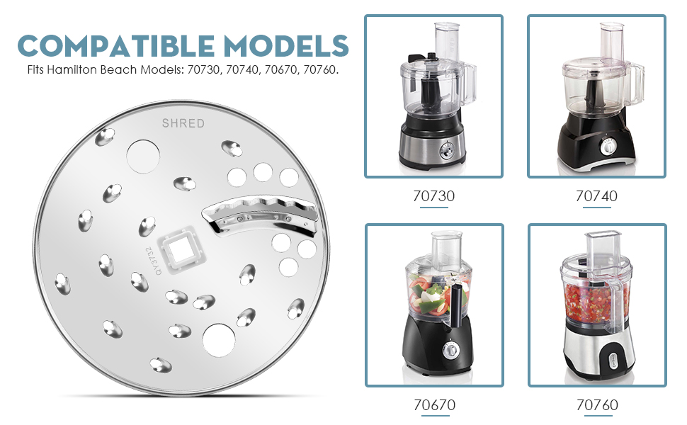 Slice Shred Disc Blade Replacement for Hamilton Beach Food