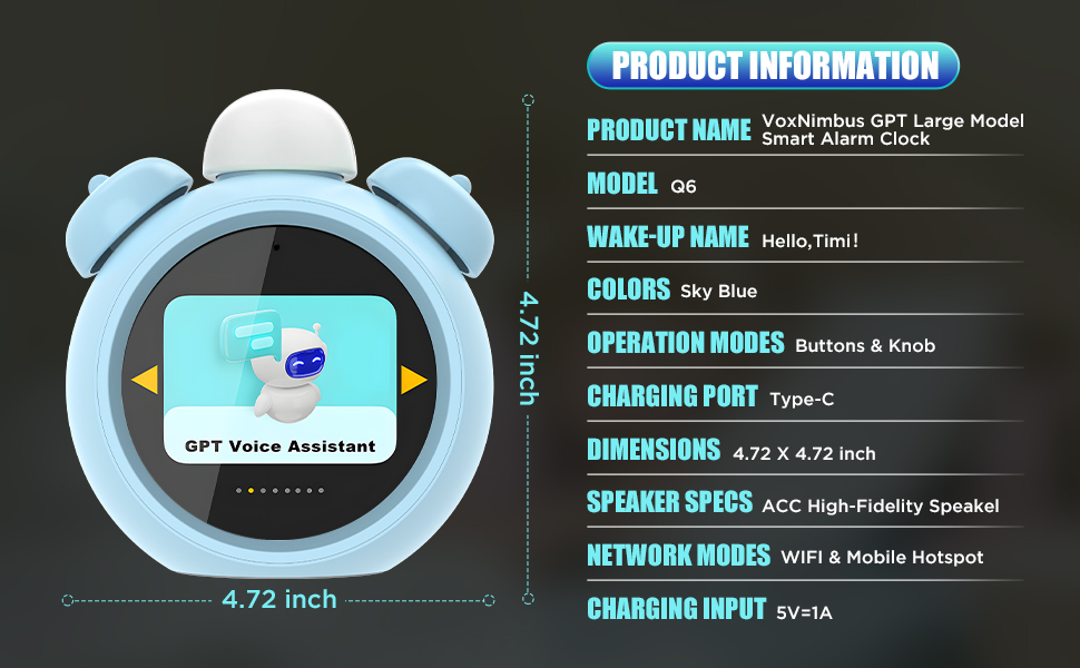 kids digital clock wifi clock cool alarm clock boys alarm clock gentle alarm clock